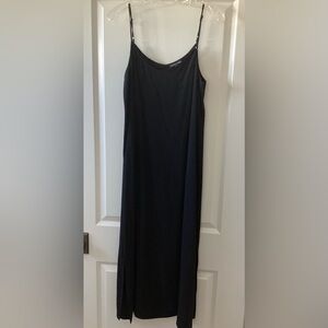 Eileen Fisher Black Slip Dress- large